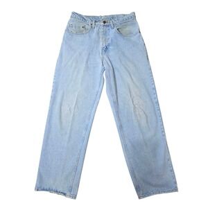 Vintage Jordache Denim Jeans Light Wash Faded Streetwear Y2K Men 33x33‎
